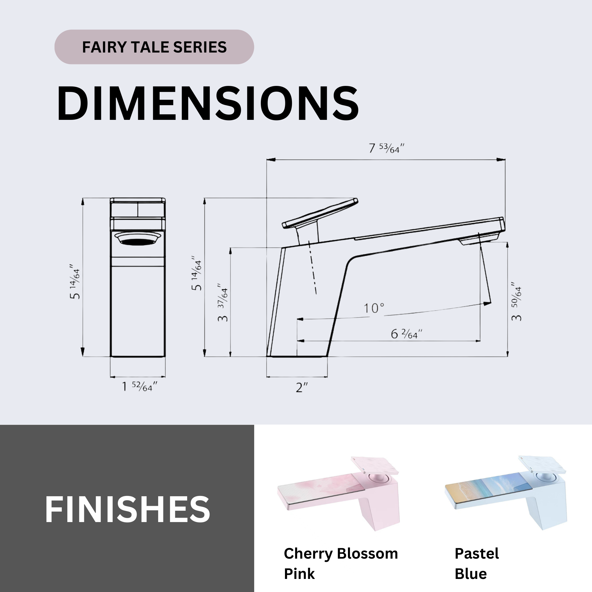 Tempered Glass Single Hole Bathroom Faucet