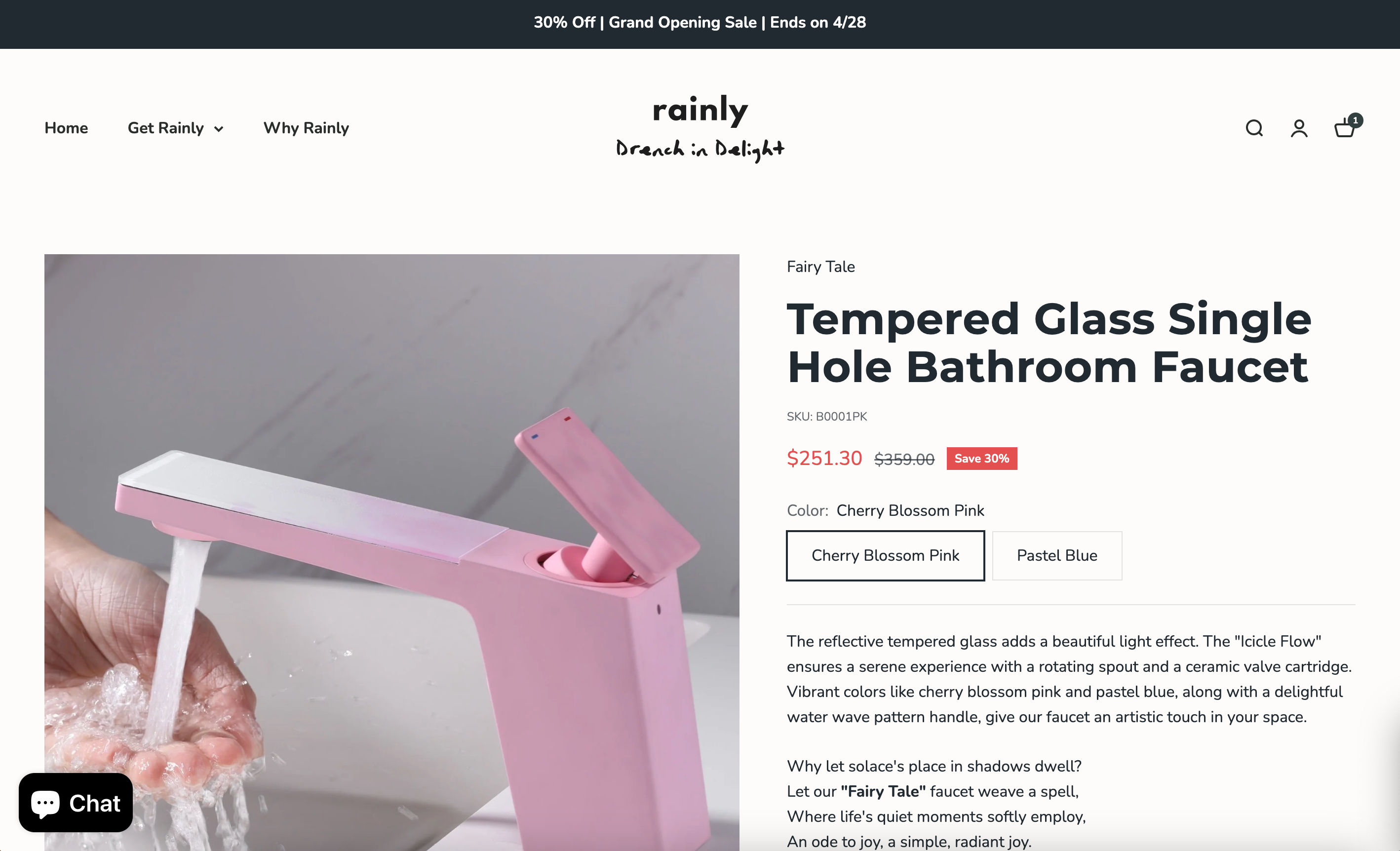 Grand Opening of Rainly's Online Store – Unveiling Innovative Faucets and Shower Systems